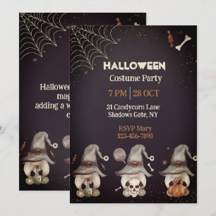 Invitation Gnome Halloween