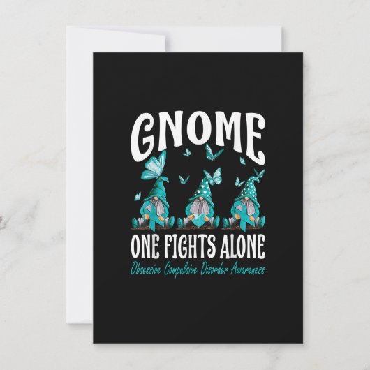 Invitation Gnome One combat seul un désordre obsessionnel com (Devant)