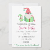 Invitation Gnome Party (Devant)