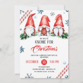 Invitation Gnome Pour Fête De Noël (Devant)