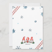 Invitation Gnome Pour Fête De Noël (Dos)