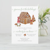 Invitation Gnome pour la fête du réchauffement de la maison d (Debout devant)