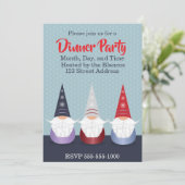 Invitation Gnome pour les vacances (Debout devant)