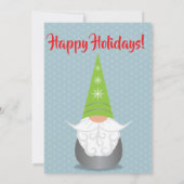 Invitation Gnome pour les vacances (Dos)