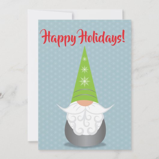 Invitation Gnome pour les vacances (Dos)