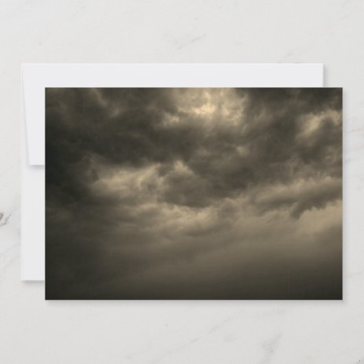 Invitation Gnome Sorcière Citrouille Cloudy Sky Halloween Par (Dos)