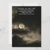 Invitation Gnome sorcières Pleine lune Halloween Party (Dos)