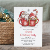 Invitation Gnome Virtual Christmas Party Quarantine Online