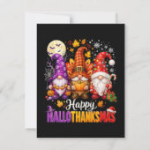 Invitation Gnomes de HalloMerciMas joyeux (Dos)