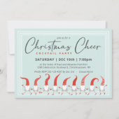 Invitation Gnomes Whimsical Christmas Cheer Cocktail Party (Devant)