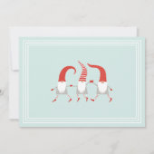 Invitation Gnomes Whimsical Noël Fête de Noël (Dos)