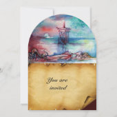 Invitation GNOMON ET DAME DU LAC Parchemin Brown (Devant)