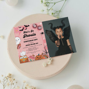 Invitation Go Ghouls Halloween Anniversaire Super rétro