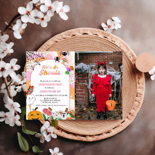 Invitation Go Ghouls Halloween Retro Super Anniversaire I