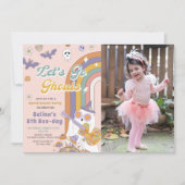Invitation Go Ghouls Super Halloween Fantôme Anniversaire (Devant)