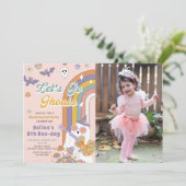 Invitation Go Ghouls Super Halloween Fantôme Anniversaire (Debout devant)