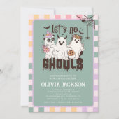 Invitation Go Ghouls Super Halloween Fête des mariées (Devant)