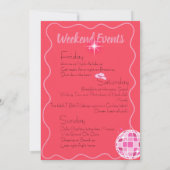 Invitation Go Girls Nashville Thème Bachelorette (Dos)