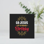 Invitation Go Jesus Its Your Birthday Holy Christmas (Debout devant)