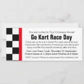Invitation Go kart course journée entreprise groupe invitatio (Devant)
