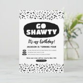 Invitation Go Shawty C'est ton anniversaire, Hip hop Rap Part (Debout devant)