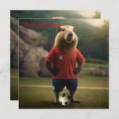 Invitation "Goal-Scoring Capybara : The Ultimate Soccer Star  (Devant / Derrière)