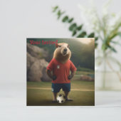 Invitation "Goal-Scoring Capybara : The Ultimate Soccer Star  (Debout devant)