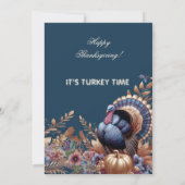 Invitation Gobble Gobble Gobble Son Temps Turquie Thankgiving (Dos)