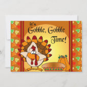 Invitation Gobble, Gobble Thankgiving diner turc (Devant)