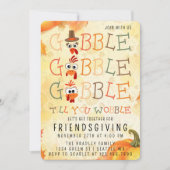 Invitation Gobble Gobble Till You Wobble Funny Thanksgiving (Devant)