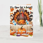 Invitation Gobble jusqu'à ce que nous titubions (Devant)