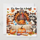 Invitation Gobble jusqu'à ce que nous titubions (Devant)