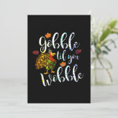 Invitation Gobble jusqu'à ce que vous titubiez, arc-en-ciel d (Debout devant)