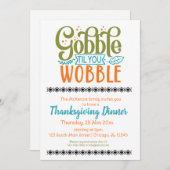 Invitation Gobble jusqu'à ce que vous tourbillonniez (Devant / Derrière)