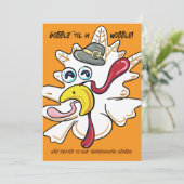 Invitation Gobble 'jusqu'à ce que vous tournez Thanksgiving T (Debout devant)