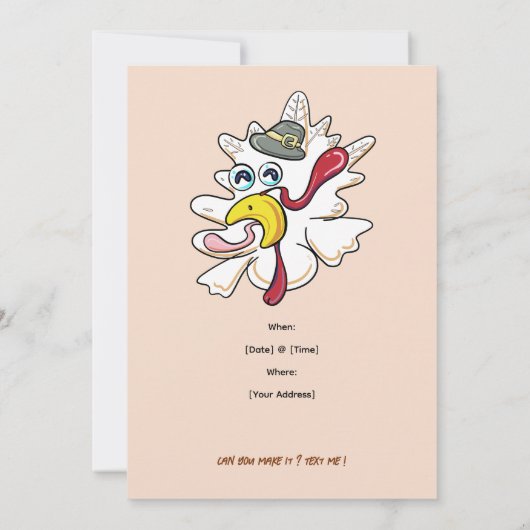 Invitation Gobble 'jusqu'à ce que vous tournez Thanksgiving T (Dos)