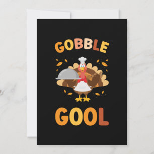 Invitation Gobblegol Turquie Thanksgiving