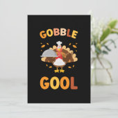 Invitation Gobblegol Turquie Thanksgiving (Debout devant)
