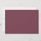 Invitation Gobelet de Fleurs pour Brunch Gothique Enterrement (Dos)