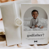 Invitation Godfather Arched Photo Proposal