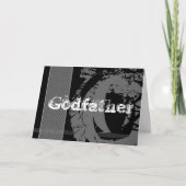 Invitation GODFATHER Best Man Request - Edgy monotone Design (Devant)
