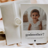 Invitation Godmother Arched Photo Proposal