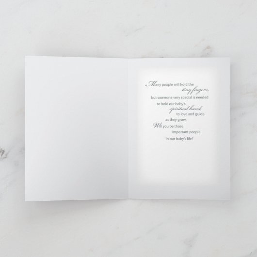 Invitation Godparents neutres (Intérieur)