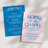 Invitation Going to the Chapel Bachelorette Weekend