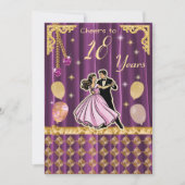 Invitation Gold 18th Birthday | Step into adulthood in style (Devant)