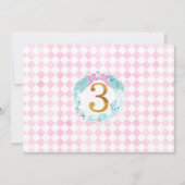 Invitation Gold 3 Land de sucreries Nutcracker Photo Annivers (Dos)