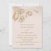 Invitation Gold 3D Flowers (Devant)