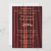Invitation Gold 40th Birthday Celebration |The Ruby Jubilee (Dos)