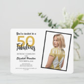 Invitation Gold 50 et fabuleuse fête d'anniversaire (Debout devant)