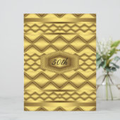 Invitation Gold 50th Anniversary Party (Debout devant)